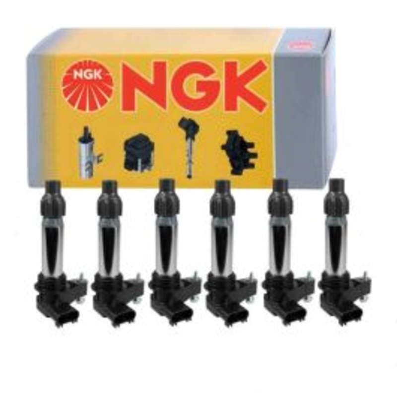 6 pc NGK Ignition Coils for 2010 Buick Allure 3.0L 3.6L V6