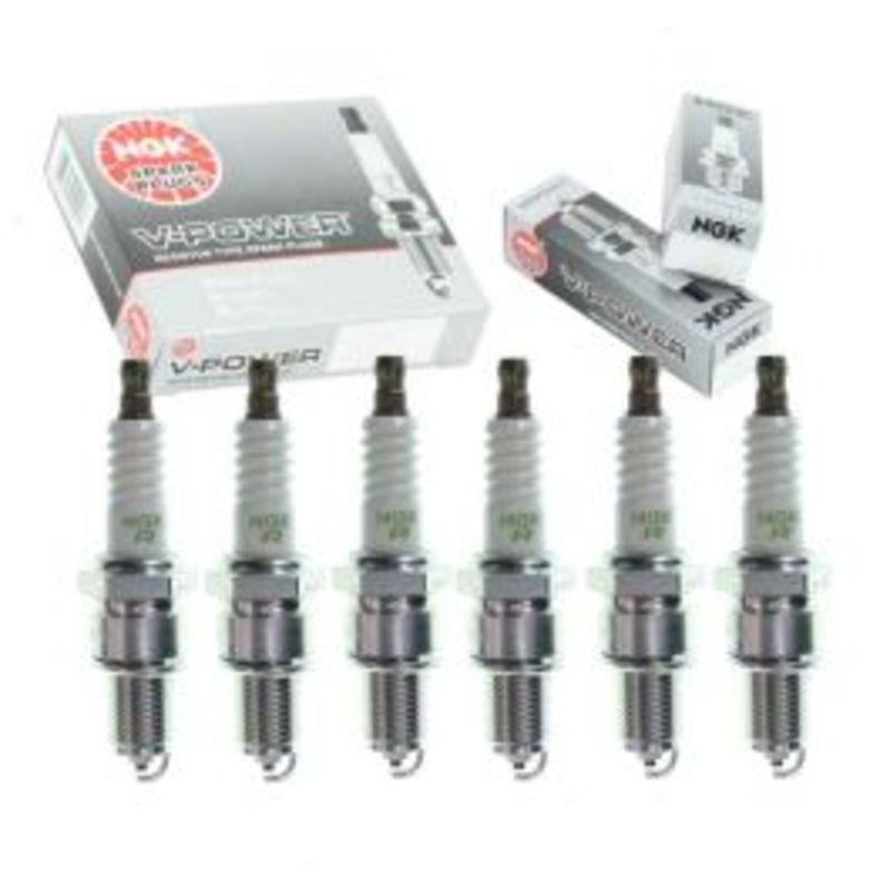 6 pc NGK V-Power Spark Plugs for 1985-1988 BMW 535i 3.5L L6
