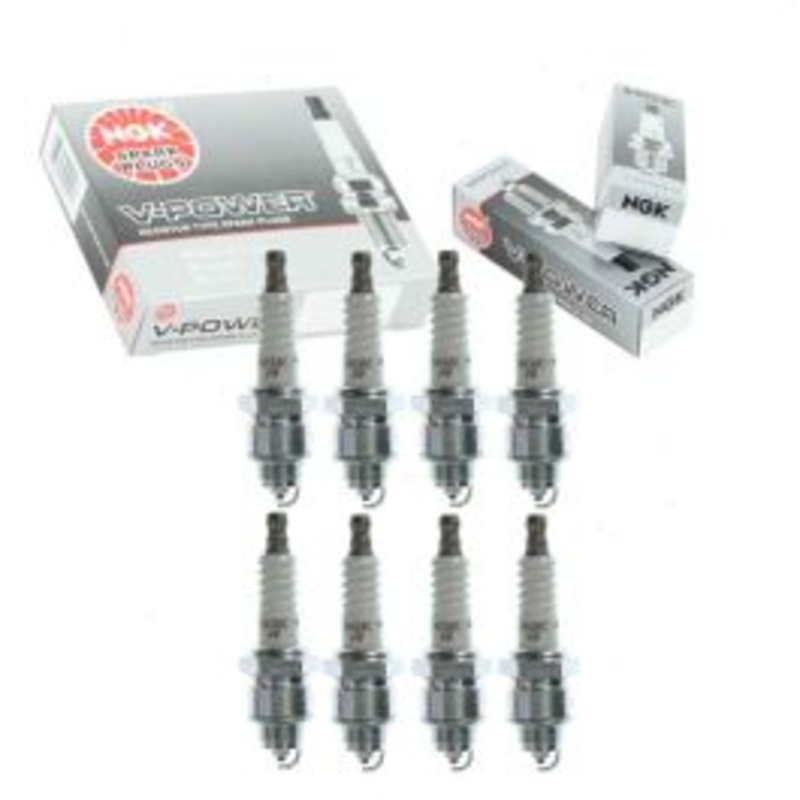 8 pc NGK V-Power Spark Plugs for 1967 Dodge W100 Series 5.2L 6.3L V8