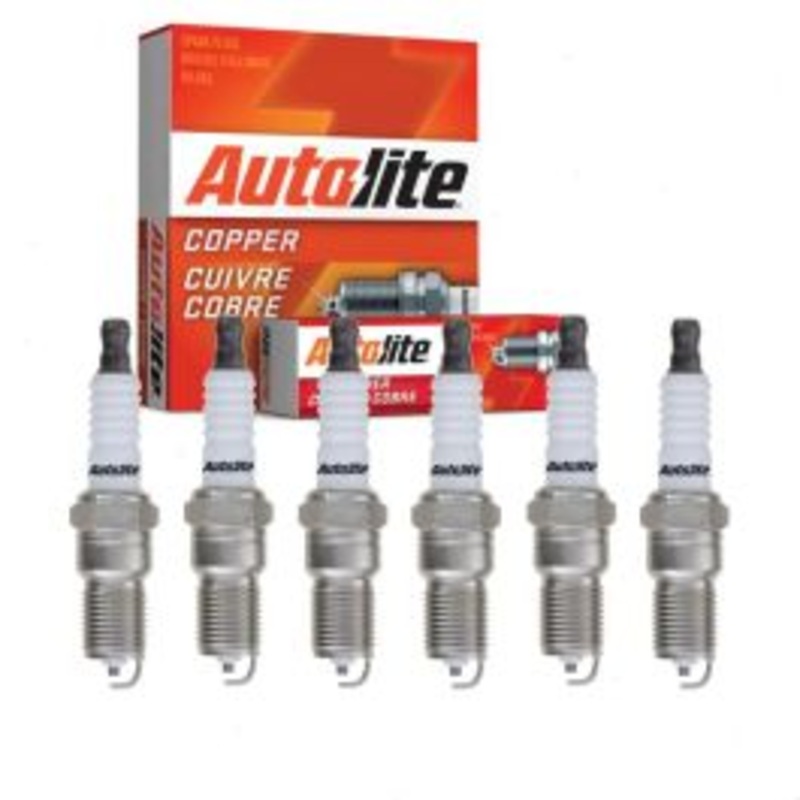 6 pc Autolite Copper Core Spark Plugs for 2001-2005 Pontiac Aztek 3.4L V6
