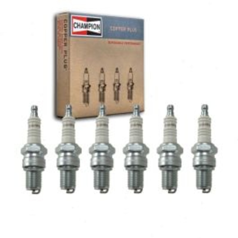 6 pc Champion Copper Plus Spark Plugs for 1963-1968 Lancia Flaminia 2.5L 2.8L V6