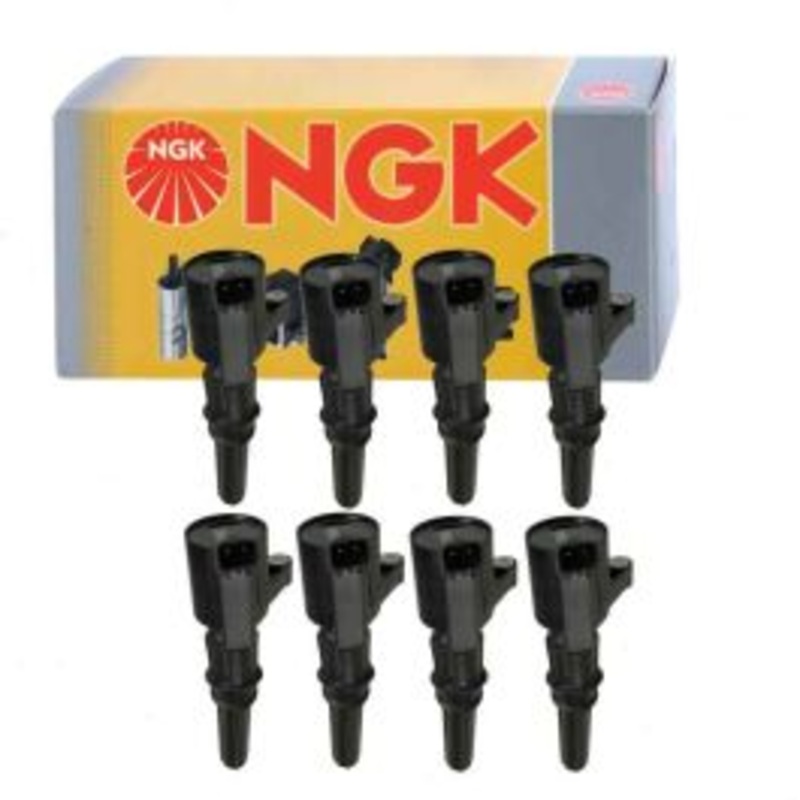8 pc NGK Ignition Coils for 1997-2002 Ford E-150 Econoline Club Wagon 4.6L 5.4L V8
