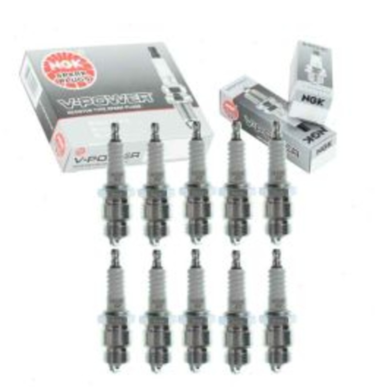 10 pc NGK V-Power 2438 WR5 Spark Plugs