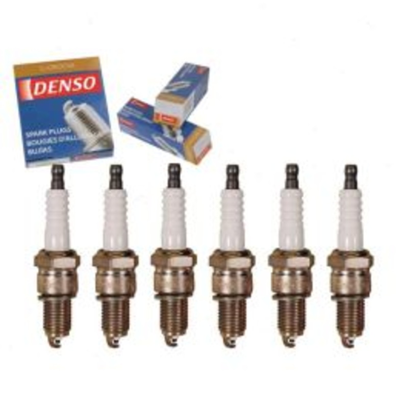 6 pc DENSO Standard U-Groove Spark Plugs for 1962 Jeep Tornado 3.8L L6