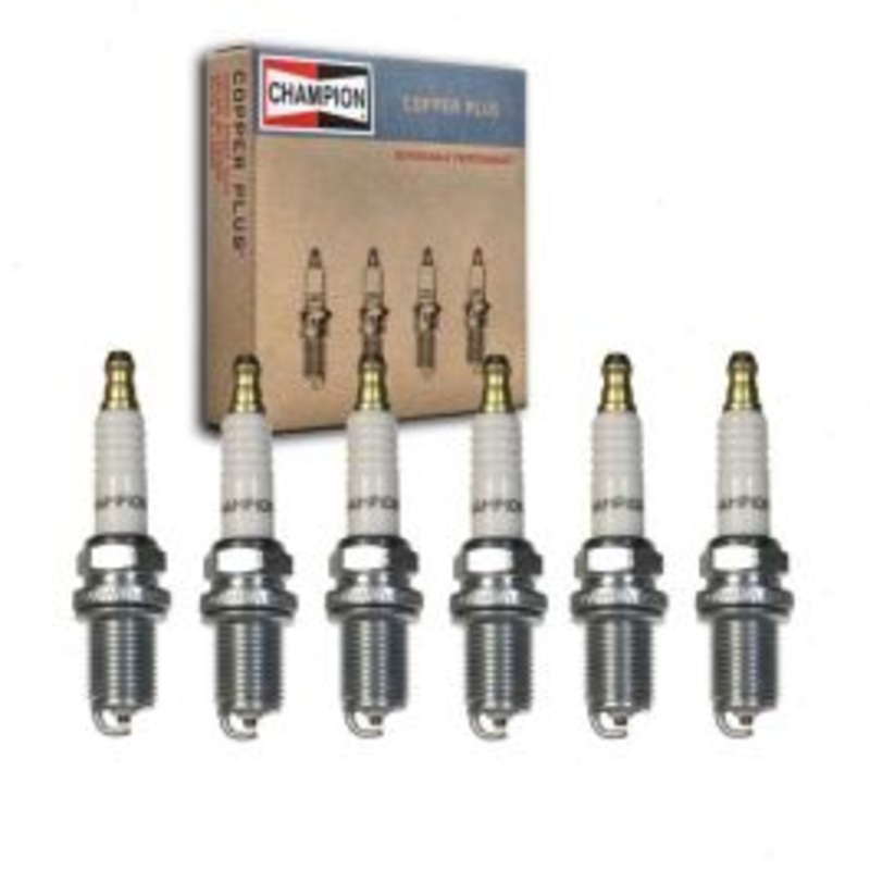 6 pc Champion Copper Plus 946 QC12YC Spark Plugs