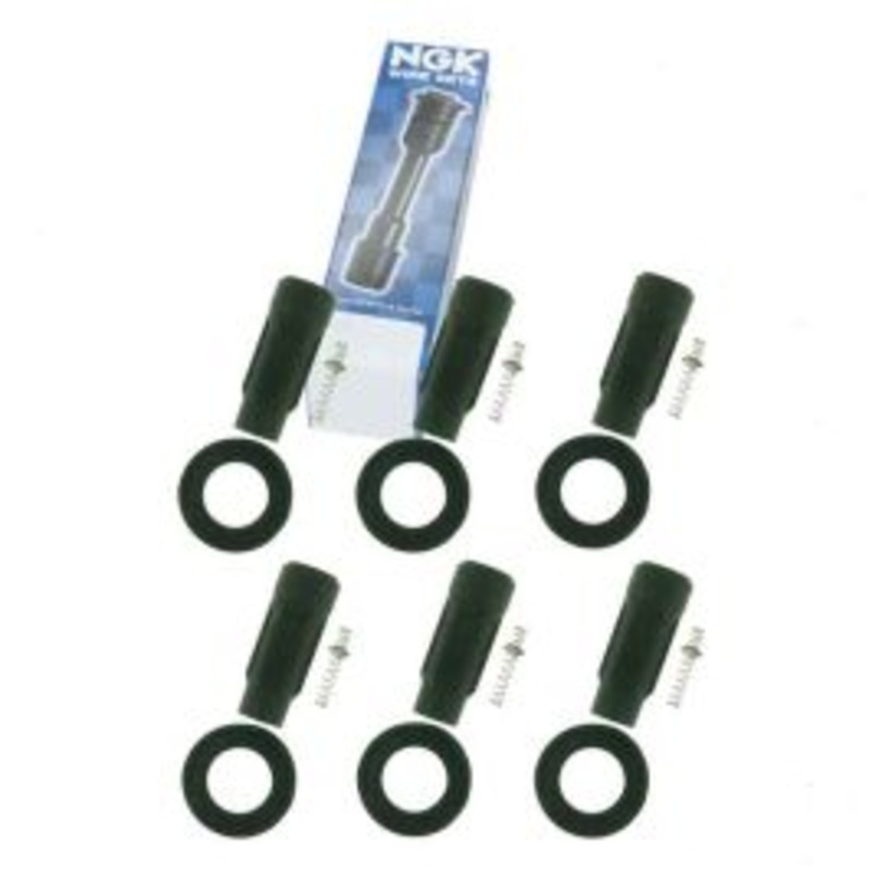 6 pc NGK Ignition Coil Boots for 2009-2012 Toyota Venza 3.5L V6