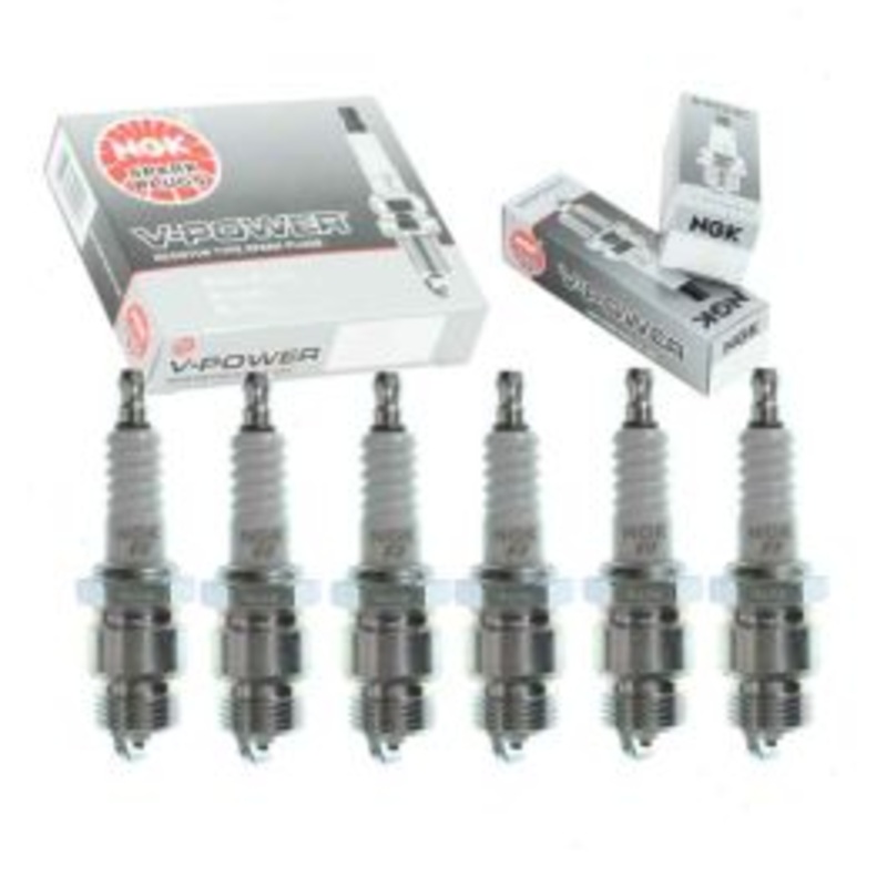 6 pc NGK V-Power Spark Plugs for 1956 Ford Park Lane Wagon 3.6L L6