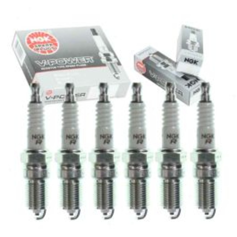 6 pc NGK V-Power Spark Plugs for 1988-1991 Mercedes-Benz 300SE 3.0L L6