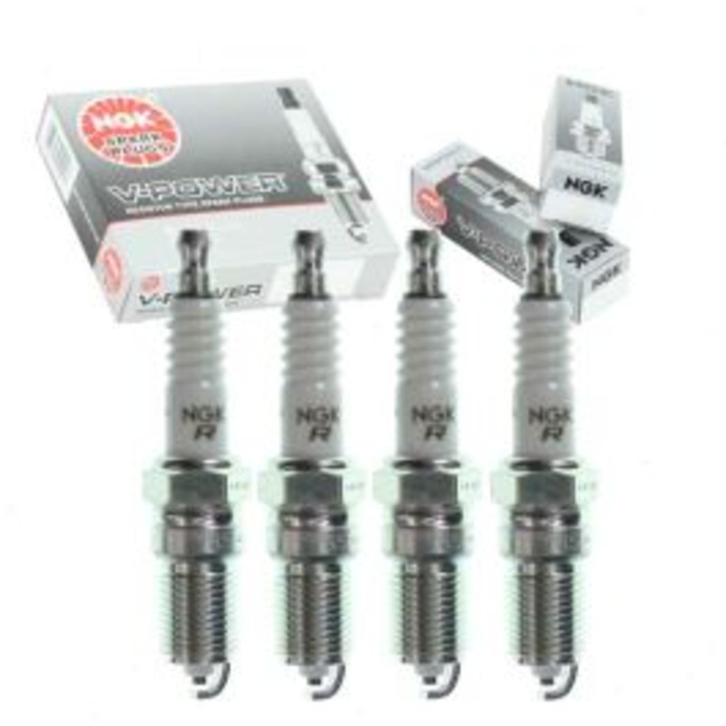 4 pc NGK V-Power Spark Plugs for 1986-1991 Ford Taurus 2.5L L4