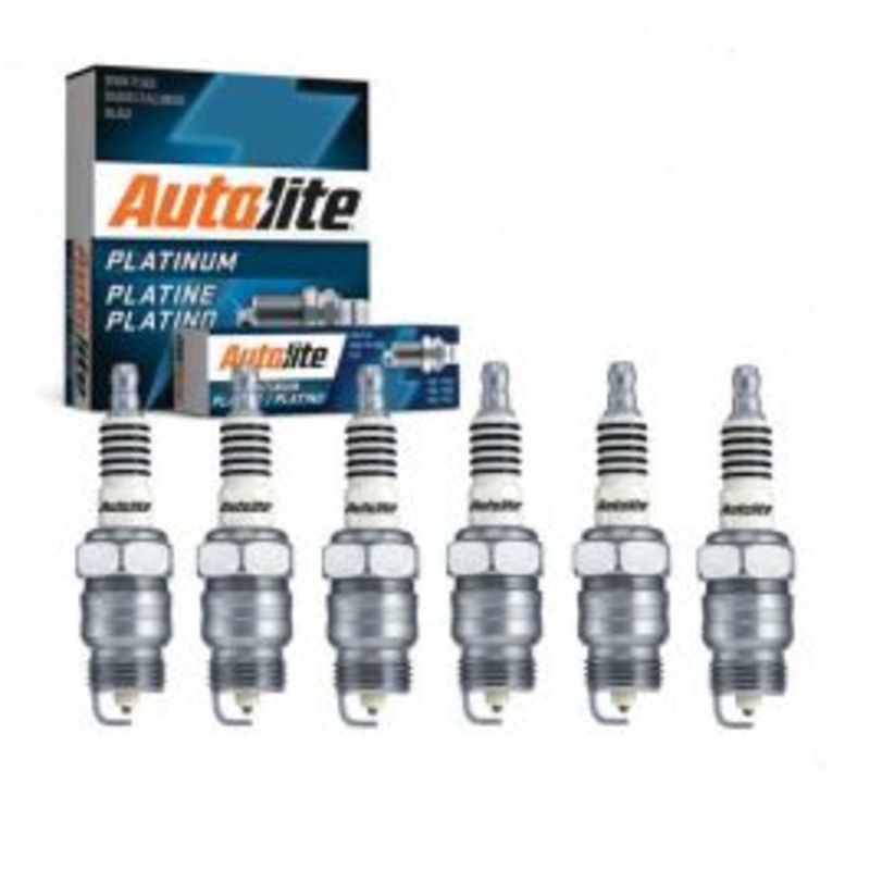 6 pc Autolite Platinum Spark Plug for 1965-1966 Ford Custom 500 3.9L L6