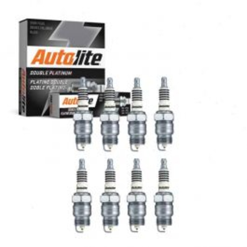 8 pc Autolite Double Platinum Spark Plug for 1958-1959 Ford Skyliner 5.8L