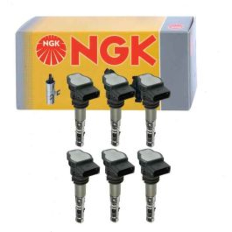 6 pc NGK Ignition Coils for 2003-2005 Audi Allroad Quattro 2.7L V6