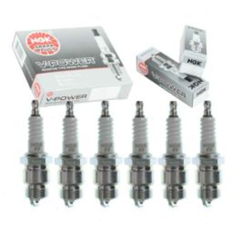 6 pc NGK V-Power Spark Plugs for 1961-1962 Mercury Colony Park 3.6L L6