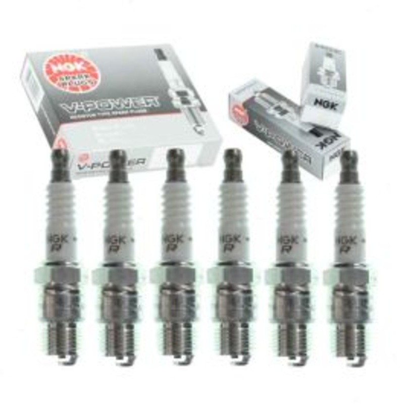 6 pc NGK V-Power Spark Plugs for 1987 Chevrolet V20 4.8L L6