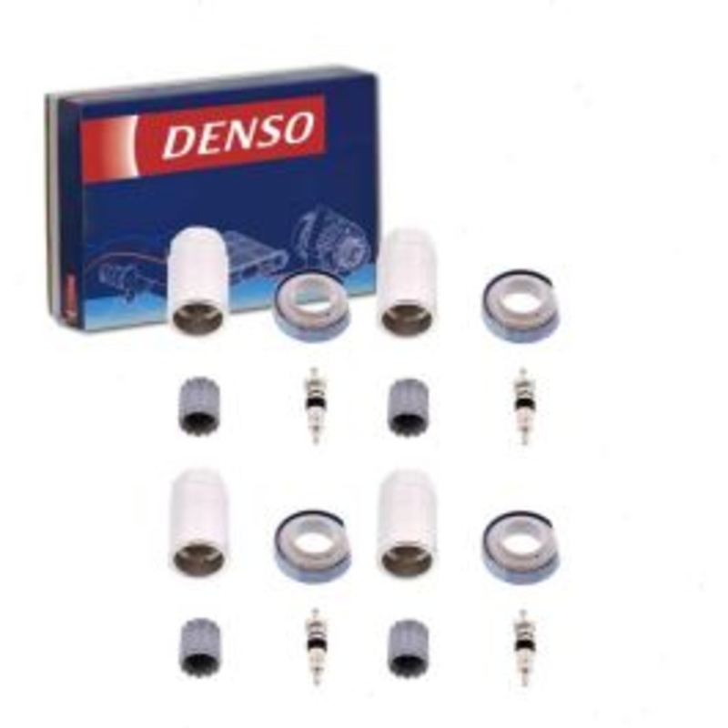 4 pc DENSO TPMS Sensor Service Kits for 2016 Tesla X