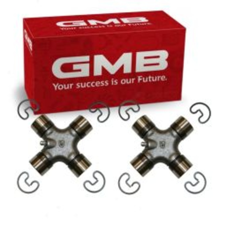 2 pc GMB Front Shaft Rear Center Universal Joints for 1994-1999 Dodge Ram 1500