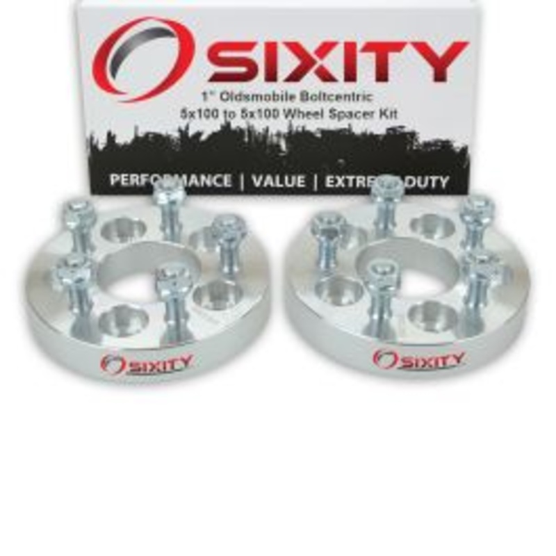 Sixity 2 pc 1" Thick Wheel Spacers - Oldsmobile Achieva Calais Cutlass Ciera Firenza - 5x100mm