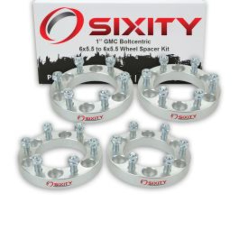 Sixity 4 pc 1" Thick Wheel Spacers - GMC Savana 1500 - 6x5.5