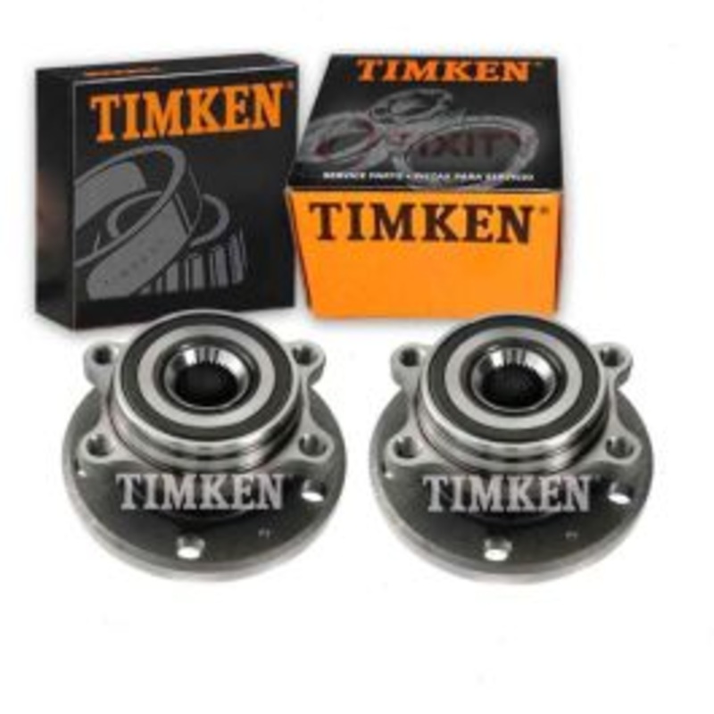 2 pc Timken Front Wheel Bearing Hub Assemblys for 2006-2013 Audi A3 Quattro