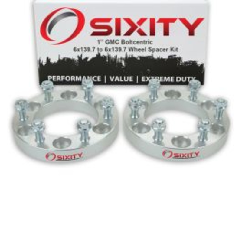 Sixity 2 pc 1" Thick Wheel Spacers - GMC Canyon - 6x139.7mm