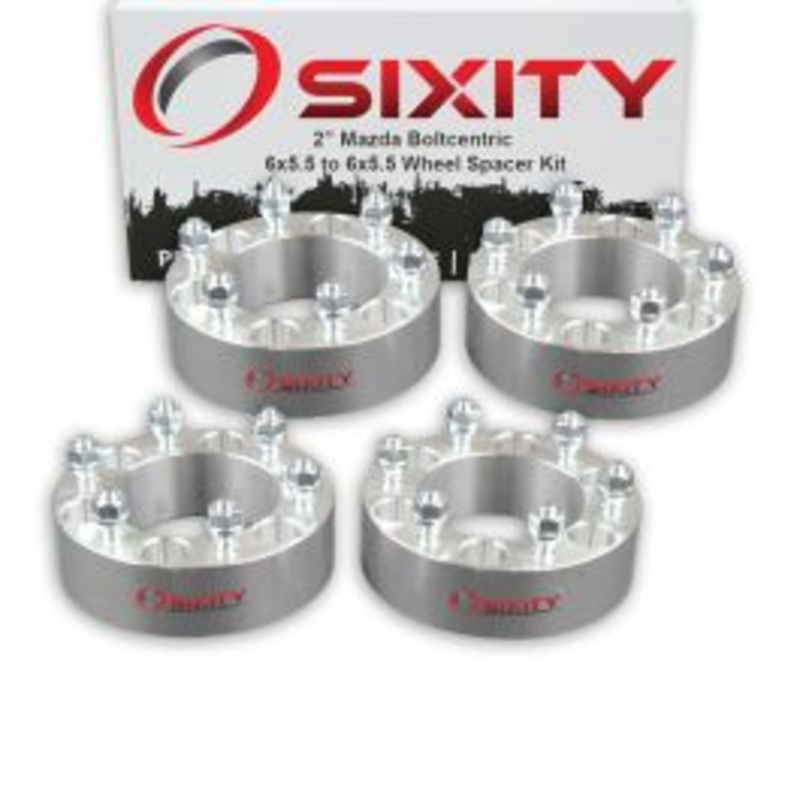 Sixity 4 pc 2" Thick Wheel Spacers - Mazda B2000 B2200 - 6x5.5