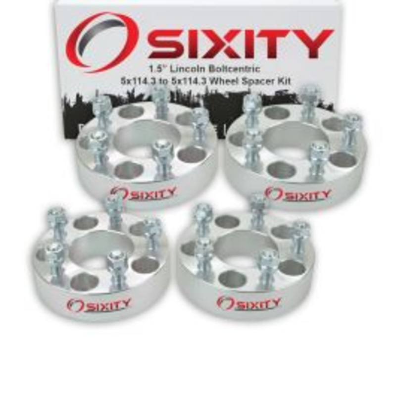 Sixity 4 pc 1.5" Thick Wheel Spacers - Lincoln Aviator Continental III Mark VII Town - 5x114.3mm
