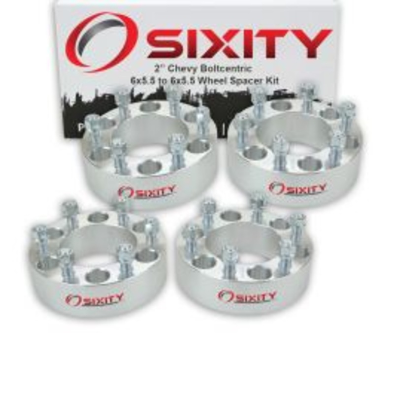Sixity 4 pc 2" Thick Wheel Spacers - Chevy Astro Avalanche Chevy Pickup Express G30 - 6x5.5