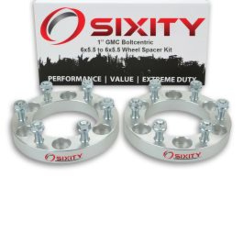 Sixity 2 pc 1" Thick Wheel Spacers - GMC Canyon - 6x5.5