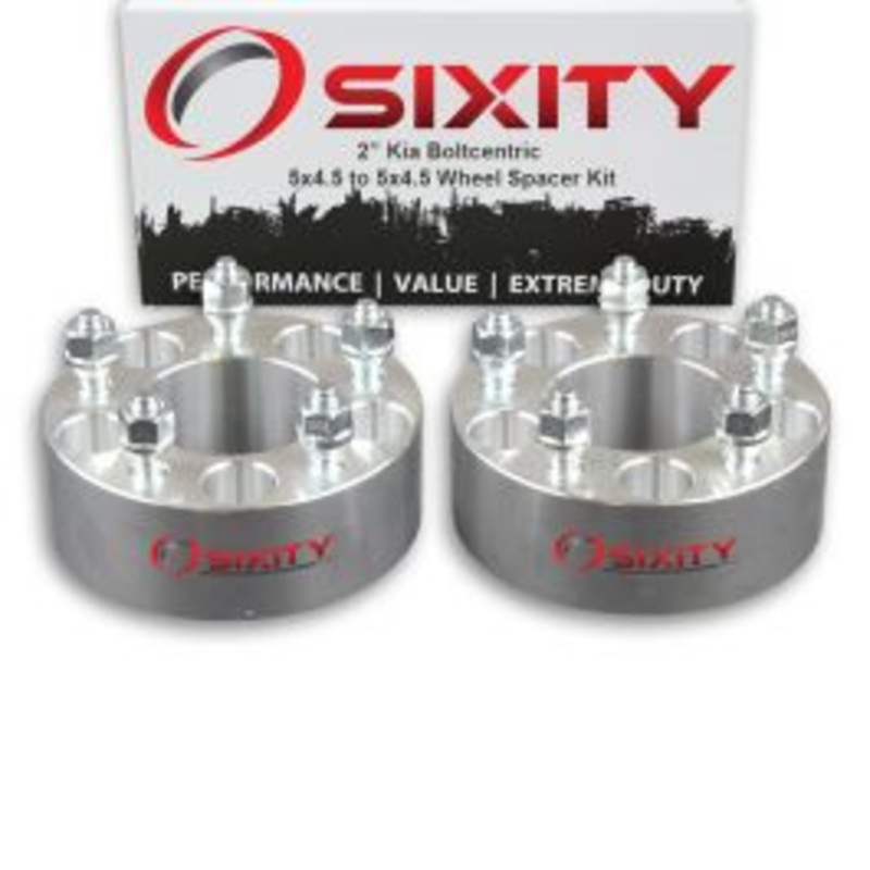 Sixity 2 pc 2" Thick Wheel Spacers - Kia Optima Sportage Sedona - 5x4.5