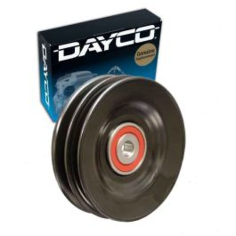 Dayco Alternator Drive Belt Idler Pulley for 1985-1989 Dodge D100 3.9L 5.2L 5.9L V6 V8