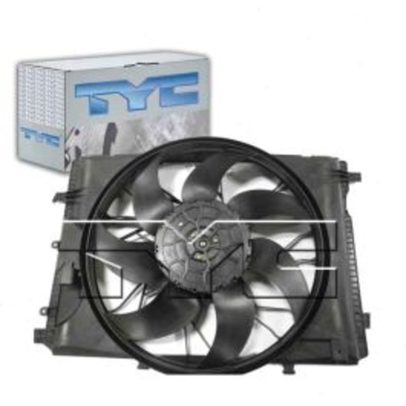 TYC Dual Radiator & Condenser Fan Assembly for 2012 Mercedes-Benz SLK200 1.8L 3.5L L4 V6