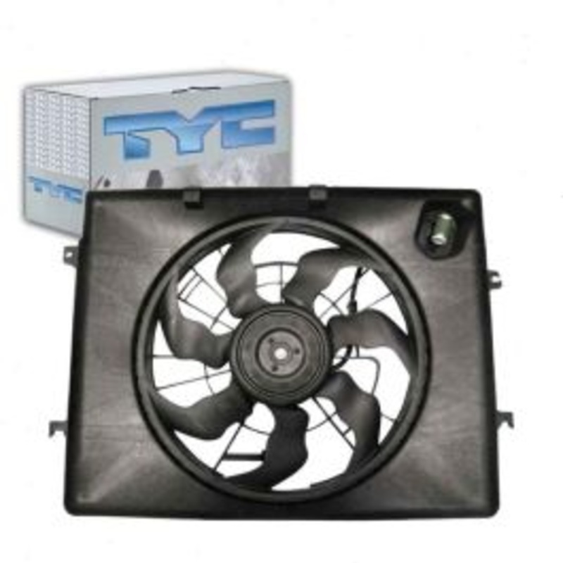 TYC Dual Radiator & Condenser Fan Assembly for 2011-2013 Hyundai Sonata 2.4L L4