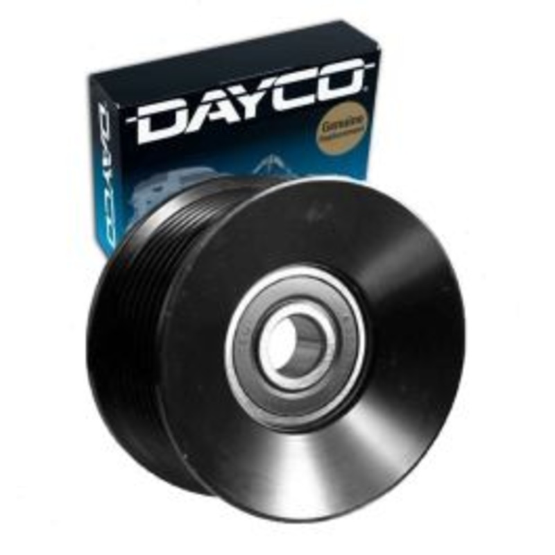 Dayco Grooved Pulley Drive Belt Idler Pulley for 2005-2018 Ford F-350 Super Duty 6.0L 6.7L V8