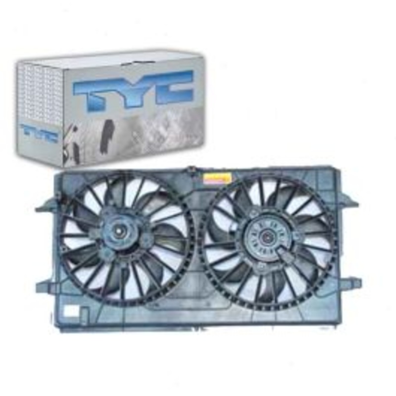 TYC Dual Radiator & Condenser Fan Assembly for 2007-2012 Chevrolet Malibu 3.5L 3.6L V6