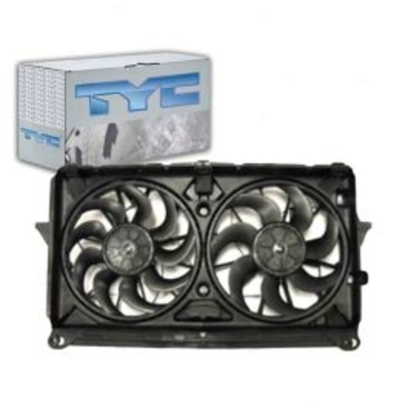 TYC Dual Radiator & Condenser Fan Assembly for 2007-2014 GMC Yukon 6.2L V8