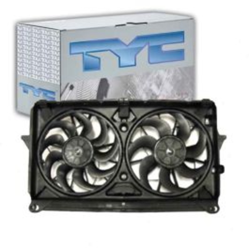 TYC Dual Radiator & Condenser Fan Assembly for 2007-2013 GMC Sierra 5.3L 6.2L V8