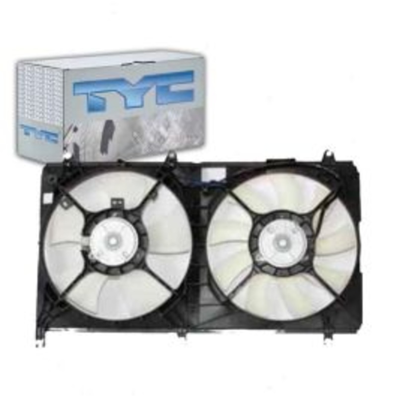 TYC Dual Radiator & Condenser Fan Assembly for 2004-2008 Mitsubishi Galant 2.4L L4