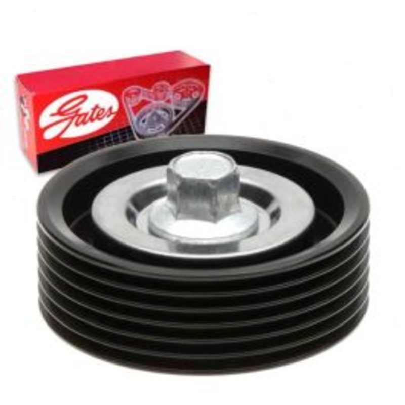 Gates DriveAlign Grooved Pulley Drive Belt Idler Pulley for 2005-2019 Nissan Frontier 2.4L 2.5L L4
