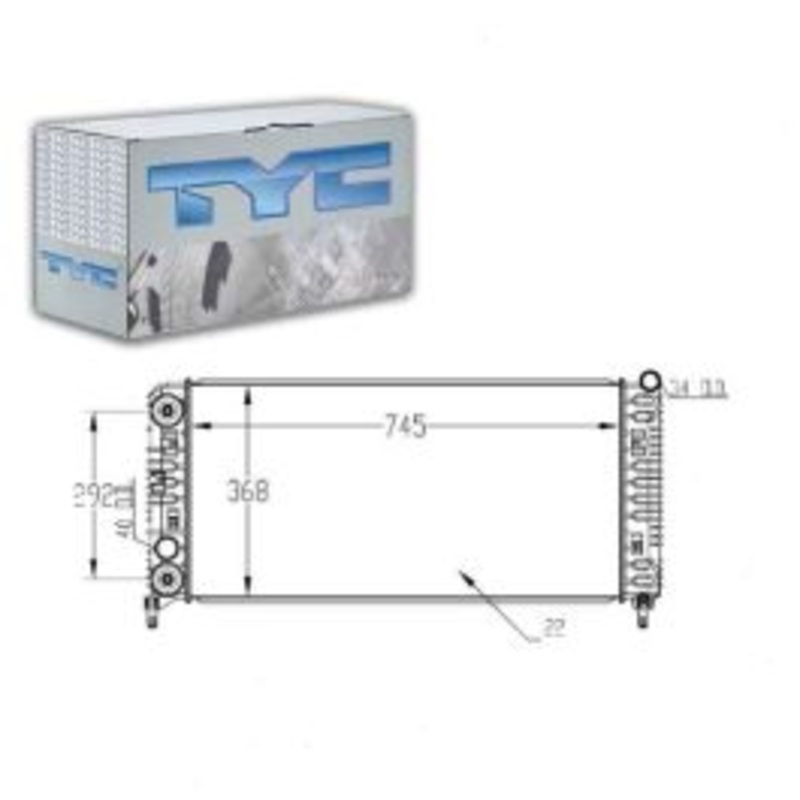 TYC Radiator for 2012-2013 Chevrolet Impala 3.6L V6