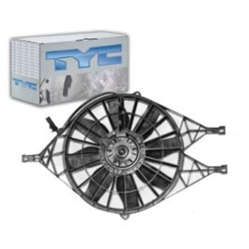 TYC Dual Radiator & Condenser Fan Assembly for 2000-2002 Dodge Durango 4.7L 5.9L V8