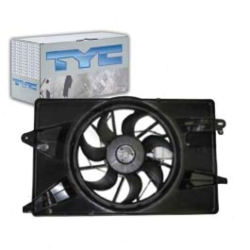TYC Dual Radiator & Condenser Fan Assembly for 2013-2016 Dodge Dart