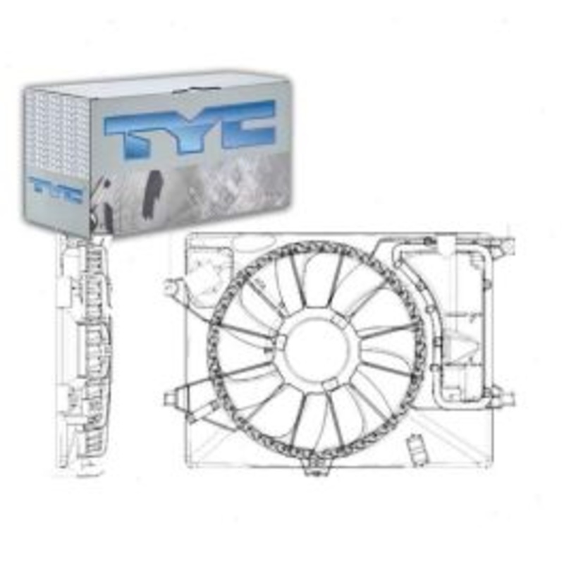 TYC 622600 Dual Radiator & Condenser Fan Assembly