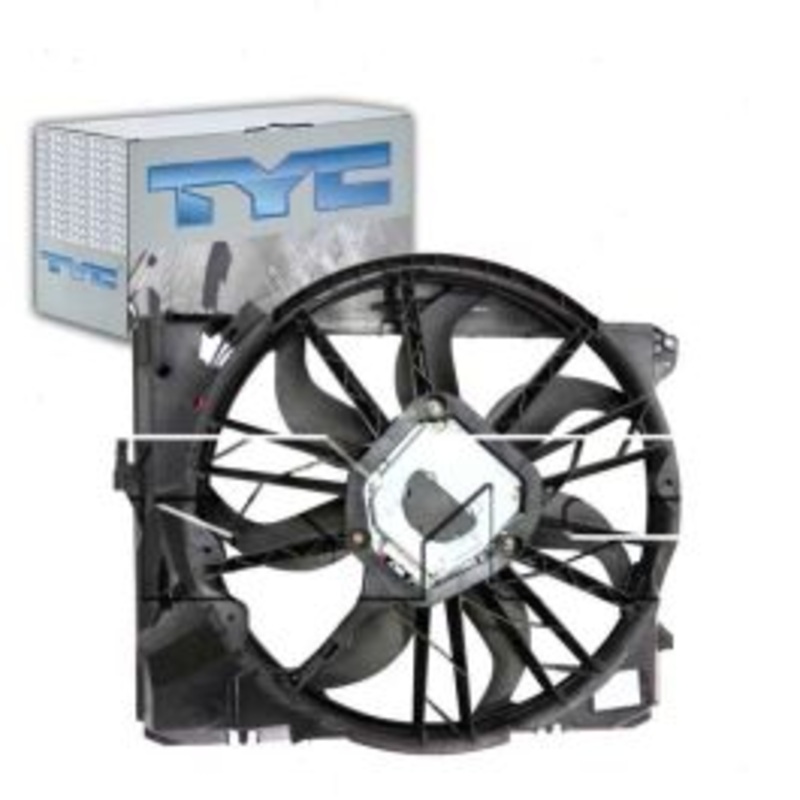 TYC Dual Radiator & Condenser Fan Assembly for 2007-2008 BMW 328xi 3.0L L6