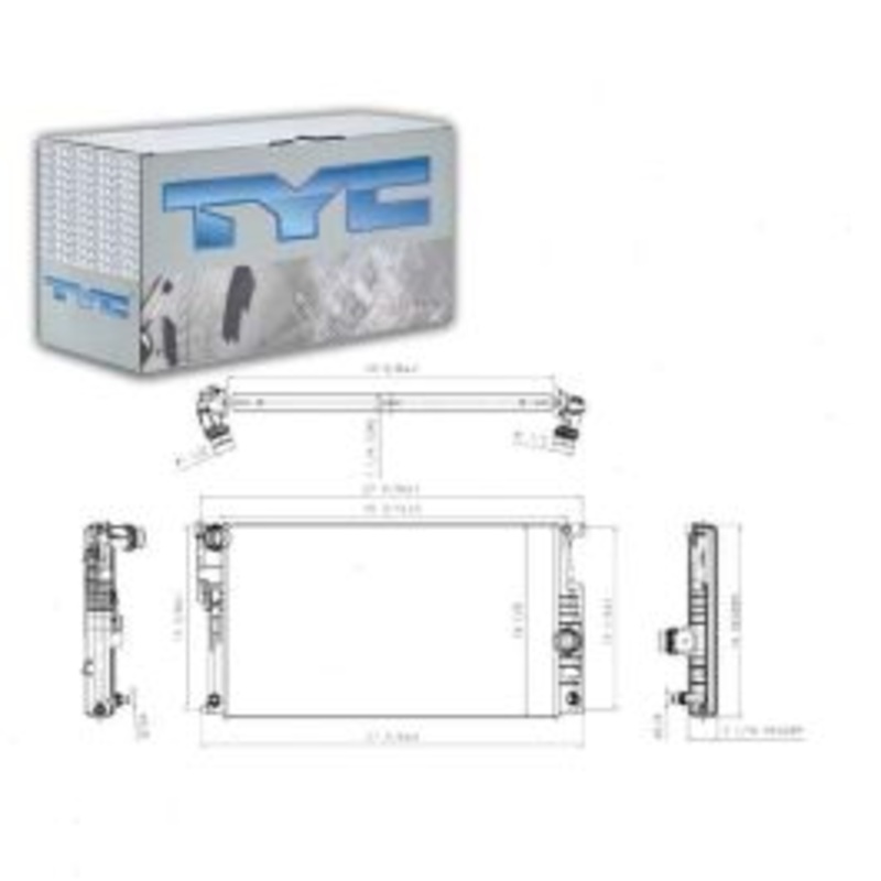 TYC Radiator for 2012-2015 BMW 328i 2.0L 3.0L L4 L6