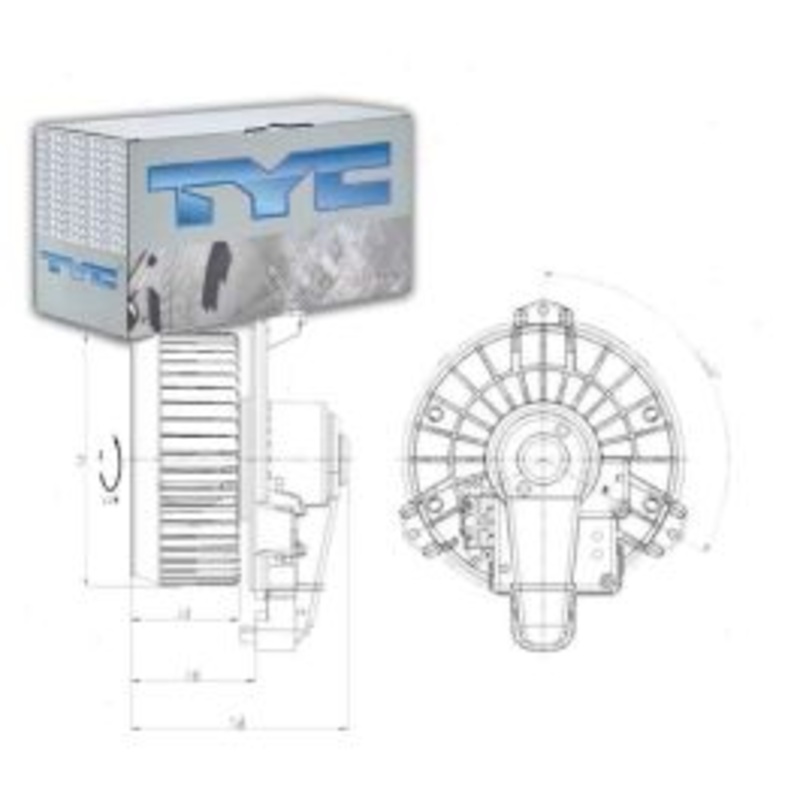 TYC Front HVAC Blower Motor for 2010-2012 Lexus RX350