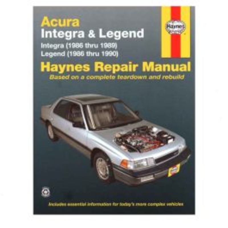 Haynes 12020 Repair Manual Acura Integra 86-89 Legend 86-90
