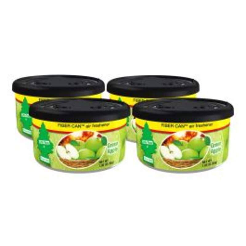 Little Trees Green Apple Fiber Can Air Freshener - Car Home - 4 pack